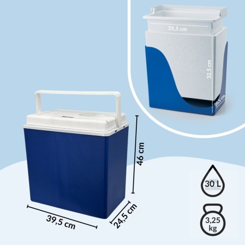 Lodówka samochodowa elektryczna 30L KAMAI ICEGO, zasilanie 12-230V, szara Kamai Coolbox Lodówka samochodowa elektryczna 30L KAMAI ICEGO, zasilanie 12-230V, szara Kamai Coolbox