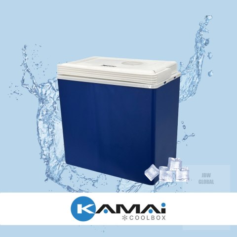 Lodówka samochodowa elektryczna 30L KAMAI ICEGO, zasilanie 12-230V, szara Kamai Coolbox Lodówka samochodowa elektryczna 30L KAMAI ICEGO, zasilanie 12-230V, szara Kamai Coolbox