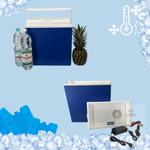 Lodówka samochodowa elektryczna 30L KAMAI ICEGO, zasilanie 12-230V, szara Kamai Coolbox Lodówka samochodowa elektryczna 30L KAMAI ICEGO, zasilanie 12-230V, szara Kamai Coolbox