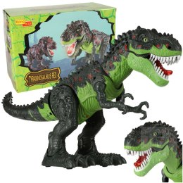 Dinozaur T-REX elektroniczny chodzi ryczy zielony