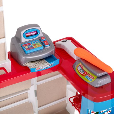 Supermarket sklep kasa fiskalna + wózek model 2 Supermarket sklep kasa fiskalna + wózek model 2