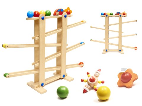 Tor kulkowy drewniany kulodrom montessori XXL Tor kulkowy drewniany kulodrom montessori XXL
