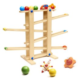 Tor kulkowy drewniany kulodrom montessori XXL
