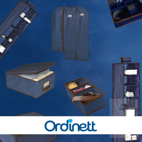 BLUE niebieski organizer do szafy na suwak 120x50x15cm Kamai Ordinett BLUE niebieski organizer do szafy na suwak 120x50x15cm Kamai Ordinett