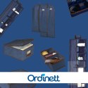 BLUE niebieski organizer do szafy na suwak 120x50x15cm Kamai Ordinett