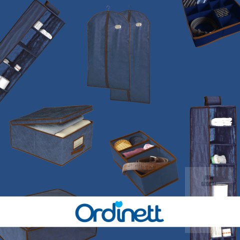 BLUE niebieski organizer do szafy na suwak 120x50x15cm Kamai Ordinett BLUE niebieski organizer do szafy na suwak 120x50x15cm Kamai Ordinett