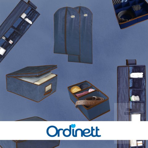 BLUE niebieski organizer do szafy na suwak 120x50x15cm Kamai Ordinett BLUE niebieski organizer do szafy na suwak 120x50x15cm Kamai Ordinett