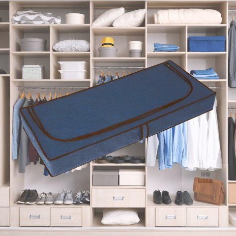 BLUE niebieski organizer do szafy na suwak 120x50x15cm Kamai Ordinett BLUE niebieski organizer do szafy na suwak 120x50x15cm Kamai Ordinett
