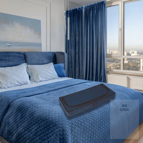BLUE niebieski organizer do szafy na suwak 120x50x15cm Kamai Ordinett BLUE niebieski organizer do szafy na suwak 120x50x15cm Kamai Ordinett