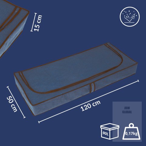 BLUE niebieski organizer do szafy na suwak 120x50x15cm Kamai Ordinett BLUE niebieski organizer do szafy na suwak 120x50x15cm Kamai Ordinett