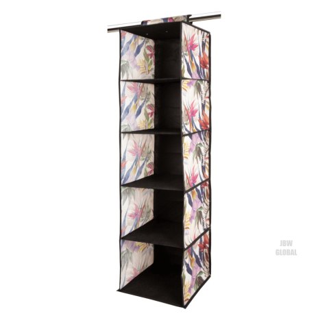 FLORAL w kwiaty wiszący organizer do szafy 5 przegród 30x30x120m Kamai Ordinett FLORAL w kwiaty wiszący organizer do szafy 5 przegród 30x30x120m Kamai Ordinett