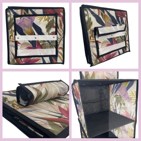 FLORAL w kwiaty wiszący organizer do szafy 5 przegród 30x30x120m Kamai Ordinett FLORAL w kwiaty wiszący organizer do szafy 5 przegród 30x30x120m Kamai Ordinett