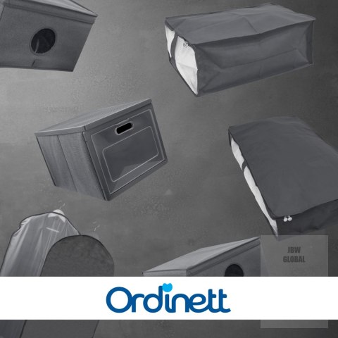 GREY szary organizer do szafy z pokrywą oraz oknem 50x40x25cm Kamai Ordinett GREY szary organizer do szafy z pokrywą oraz oknem 50x40x25cm Kamai Ordinett