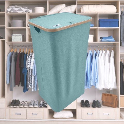 MINT kosz na pranie zielony, miętowy z pokrywą 40,5x33x74cm Kamai Ordinett MINT kosz na pranie zielony, miętowy z pokrywą 40,5x33x74cm Kamai Ordinett