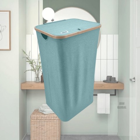 MINT kosz na pranie zielony, miętowy z pokrywą 40,5x33x74cm Kamai Ordinett MINT kosz na pranie zielony, miętowy z pokrywą 40,5x33x74cm Kamai Ordinett