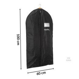 SERCE czarny organizer na płaszcz 60x100cm Kamai Ordinett