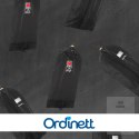 SERCE czarny organizer na płaszcz 60x100cm Kamai Ordinett