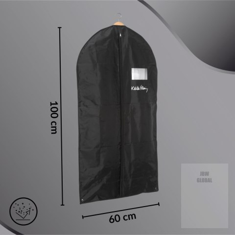 SERCE czarny organizer na płaszcz 60x100cm Kamai Ordinett SERCE czarny organizer na płaszcz 60x100cm Kamai Ordinett