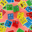 Klocki kreatywne montessori wyzwania zmieniające twarz emocje