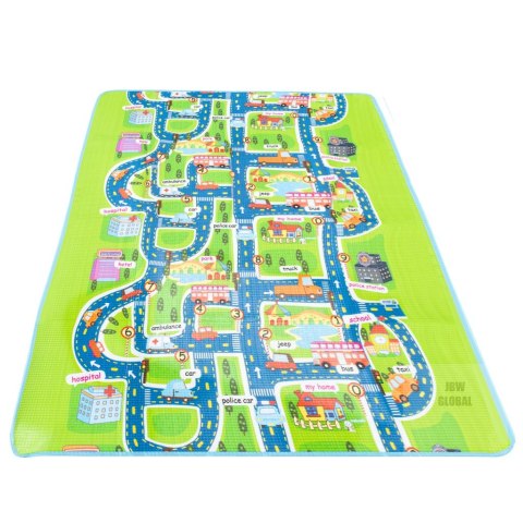 Mata edukacyjna piankowa składana ulica 200 x 160 cm Mata edukacyjna piankowa składana ulica 200 x 160 cm