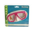 BESTWAY 22011 Okulary maska do pływania nurkowania różowe 3+