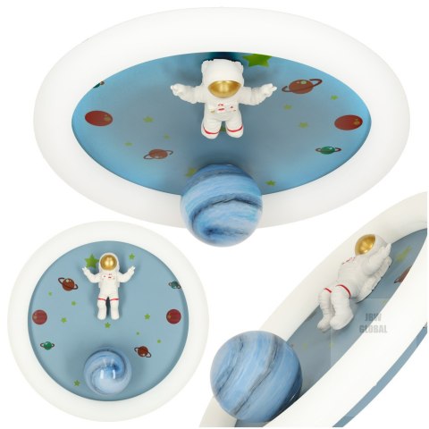 Lampa LED sufitowa plafon do pokoju dziecięcego ściemniana LUMELA + pilot astronauta Kik Sp. z o. o. Sp. k. Lampa LED sufitowa plafon do pokoju dziecięcego ściemniana LUMELA + pilot astronauta Kik Sp. z o. o. Sp. k.