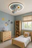 Lampa LED sufitowa plafon do pokoju dziecięcego ściemniana LUMELA + pilot astronauta Kik Sp. z o. o. Sp. k.
