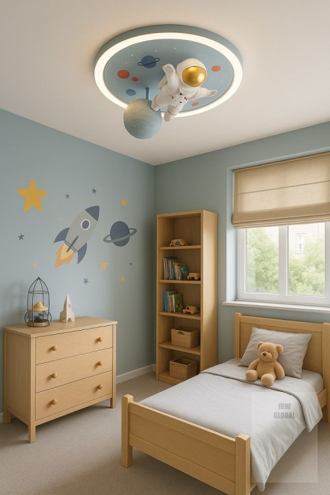 Lampa LED sufitowa plafon do pokoju dziecięcego ściemniana LUMELA + pilot astronauta Kik Sp. z o. o. Sp. k. Lampa LED sufitowa plafon do pokoju dziecięcego ściemniana LUMELA + pilot astronauta Kik Sp. z o. o. Sp. k.