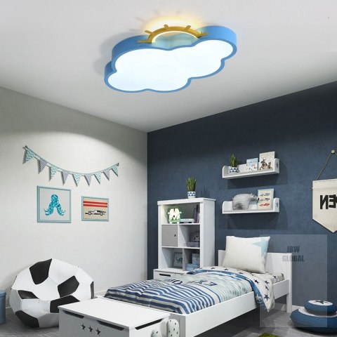 Lampa LED sufitowa plafon do pokoju dziecięcego ściemniana LUMELA + pilot chmurka niebieska Kik Sp. z o. o. Sp. k. Lampa LED sufitowa plafon do pokoju dziecięcego ściemniana LUMELA + pilot chmurka niebieska Kik Sp. z o. o. Sp. k.