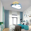 Lampa LED sufitowa plafon do pokoju dziecięcego ściemniana LUMELA + pilot chmurka niebieska Kik Sp. z o. o. Sp. k.