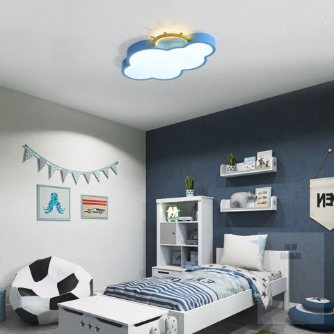 Lampa LED sufitowa plafon do pokoju dziecięcego ściemniana LUMELA + pilot chmurka niebieska Kik Sp. z o. o. Sp. k. Lampa LED sufitowa plafon do pokoju dziecięcego ściemniana LUMELA + pilot chmurka niebieska Kik Sp. z o. o. Sp. k.