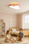 Lampa LED sufitowa plafon do pokoju dziecięcego ściemniana LUMELA + pilot chmurka różowa Kik Sp. z o. o. Sp. k.