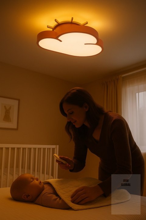 Lampa LED sufitowa plafon do pokoju dziecięcego ściemniana LUMELA + pilot chmurka różowa Kik Sp. z o. o. Sp. k. Lampa LED sufitowa plafon do pokoju dziecięcego ściemniana LUMELA + pilot chmurka różowa Kik Sp. z o. o. Sp. k.
