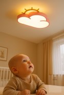 Lampa LED sufitowa plafon do pokoju dziecięcego ściemniana LUMELA + pilot chmurka różowa Kik Sp. z o. o. Sp. k.