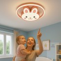 Lampa LED sufitowa plafon do pokoju dziecięcego ściemniana LUMELA + pilot króliczek Kik Sp. z o. o. Sp. k.