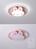 Lampa LED sufitowa plafon do pokoju dziecięcego ściemniana LUMELA + pilot króliczek Kik Sp. z o. o. Sp. k.
