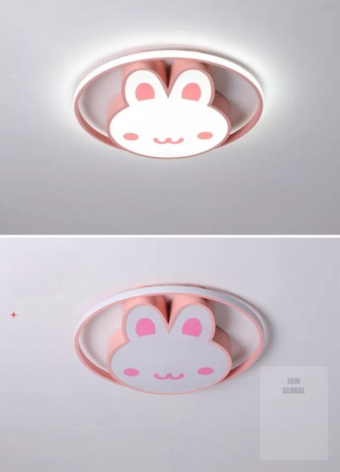 Lampa LED sufitowa plafon do pokoju dziecięcego ściemniana LUMELA + pilot króliczek Kik Sp. z o. o. Sp. k. Lampa LED sufitowa plafon do pokoju dziecięcego ściemniana LUMELA + pilot króliczek Kik Sp. z o. o. Sp. k.