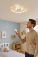 Lampa LED sufitowa plafon do pokoju dziecięcego ściemniana LUMELA + pilot księżyc biała Kik Sp. z o. o. Sp. k.