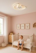 Lampa LED sufitowa plafon do pokoju dziecięcego ściemniana LUMELA + pilot księżyc biała Kik Sp. z o. o. Sp. k.
