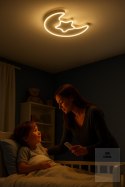 Lampa LED sufitowa plafon do pokoju dziecięcego ściemniana LUMELA + pilot księżyc biała Kik Sp. z o. o. Sp. k.