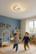 Lampa LED sufitowa plafon do pokoju dziecięcego ściemniana LUMELA + pilot księżyc biała Kik Sp. z o. o. Sp. k.