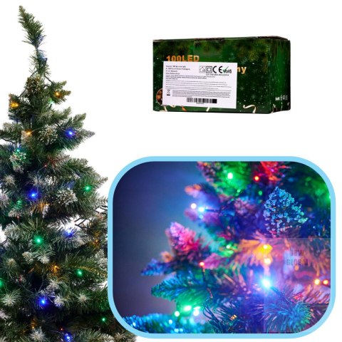 Lampki LED łańcuch świetlny świąteczne choinkowe 10m 100LED multikolor 8 trybów świecenia Kik Sp. z o. o. Sp. k. Lampki LED łańcuch świetlny świąteczne choinkowe 10m 100LED multikolor 8 trybów świecenia Kik Sp. z o. o. Sp. k.