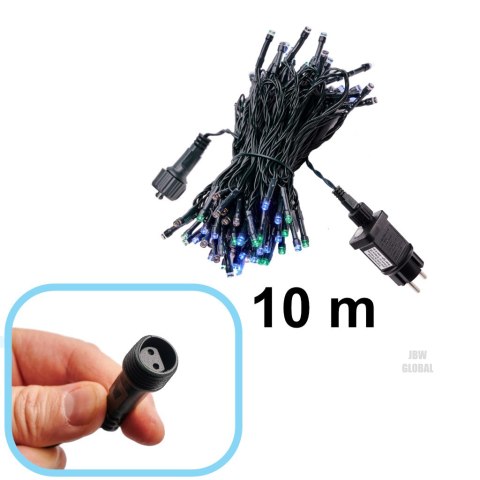 Lampki LED łańcuch świetlny świąteczne choinkowe 10m 100LED multikolor 8 trybów świecenia Kik Sp. z o. o. Sp. k. Lampki LED łańcuch świetlny świąteczne choinkowe 10m 100LED multikolor 8 trybów świecenia Kik Sp. z o. o. Sp. k.