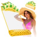 Materac dmuchany plażowy hamak wodny leżak fotel krzesło do pływania basenu ananas Kik Sp. z o. o. Sp. k. Materac dmuchany plażowy hamak wodny leżak fotel krzesło do pływania basenu ananas Kik Sp. z o. o. Sp. k.