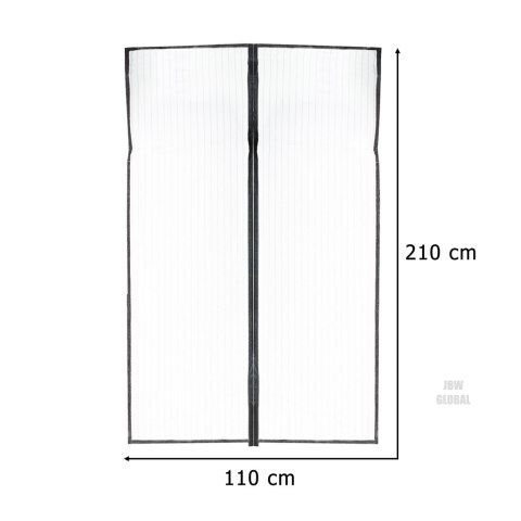 Moskitiera siatka magnetyczna LUARO na drzwi solidna mocny magnes 110x210cm Kik Sp. z o. o. Sp. k. Moskitiera siatka magnetyczna LUARO na drzwi solidna mocny magnes 110x210cm Kik Sp. z o. o. Sp. k.