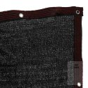 Osłona balkonowa LUARO mata maskująca siatka cieniująca na balkon taras 150g/m2 105x700cm UV + Trytytki
