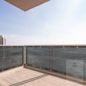 Osłona balkonowa LUARO mata maskująca siatka cieniująca na balkon taras 150g/m2 105x700cm UV + Trytytki