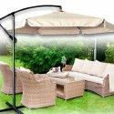 Parasol ogrodowy duży składany z wysięgnikiem 290cm beżowy Kik Sp. z o. o. Sp. k.