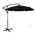Parasol ogrodowy duży składany z wysięgnikiem 290cm czarny Kik Sp. z o. o. Sp. k.