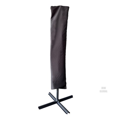 Parasol ogrodowy duży składany z wysięgnikiem 290cm czarny Kik Sp. z o. o. Sp. k. Parasol ogrodowy duży składany z wysięgnikiem 290cm czarny Kik Sp. z o. o. Sp. k.
